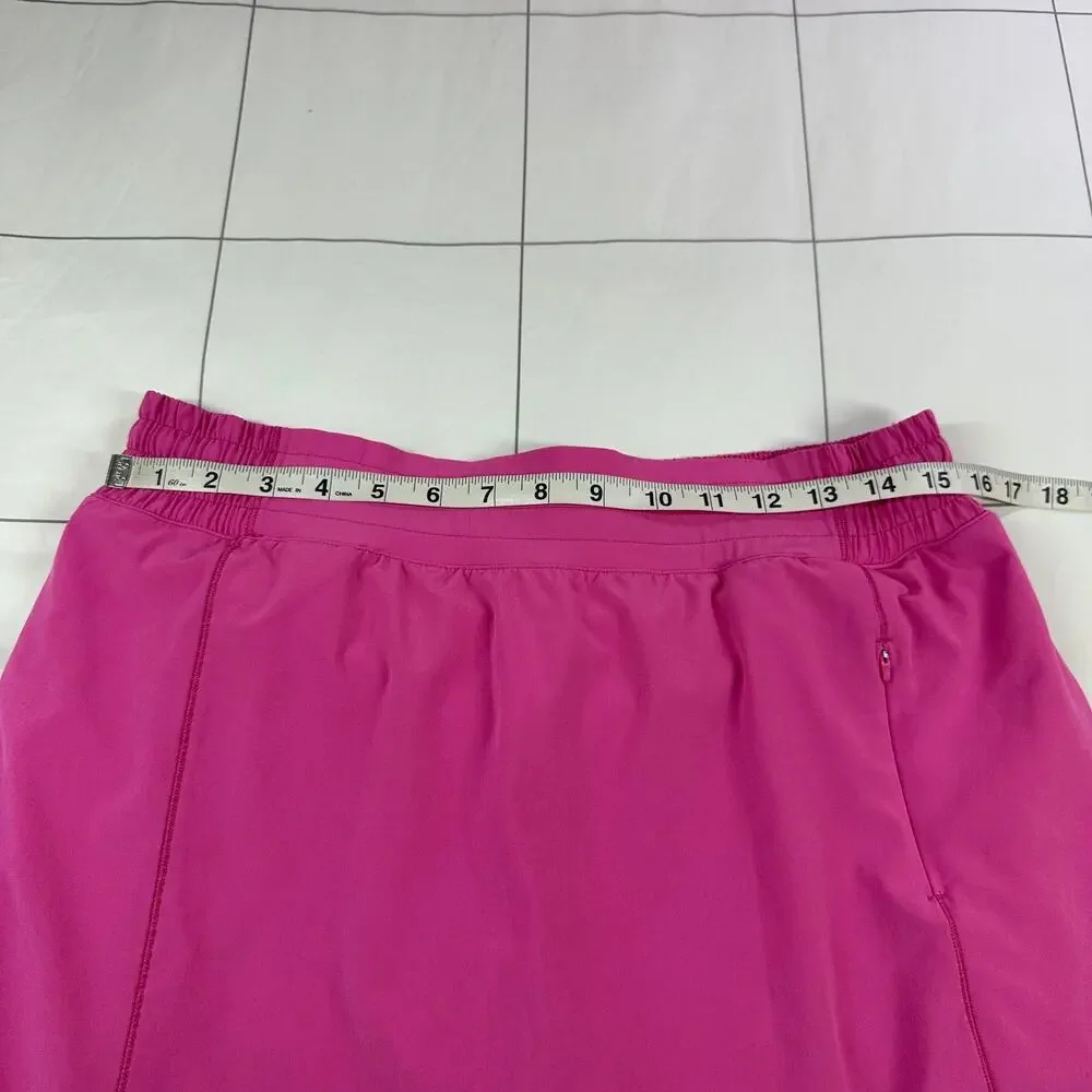 Lululemon Skirt Womens 12 Long Pink Hotty Hot High Rise Athletic Sporty Tennis - Picture 9 of 15